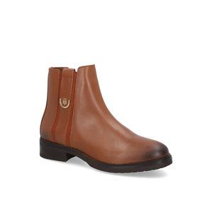 Tommy Hilfiger TH Hardware Leather Flat Boot