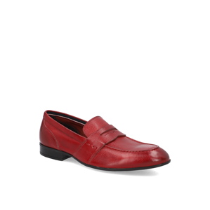 Pat Calvin hladká koža Klasická nazúvacia obuv červená