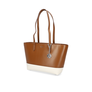 DKNY BRYANT - MD TOTE - COLORBLOCK hnedá