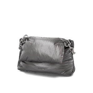 Calvin Klein LINKED SHOULDER BAG METALLIC šedá