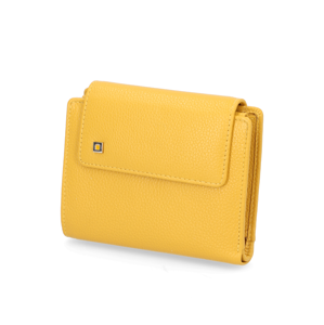 Lazzarini hladká koža peňaženka žltá